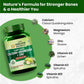Vlado's Himalayan Organics Plant Based Calcium Magnesium + Zinc | Vitamin D3+k2 Supplement For Stronger Bones | Boost Immunity | Healthy Heart | Muscle Growth - 60Veg Tablets