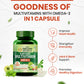 Vlado's Himalayan Organics Plant Based Vegan Omega-3 with Multivitamin, EPA, DHA, B1,B2,B3,B5,B7,B9,B9,B12,C,D3,K2, 25+ Ingredients for Energy, Immunity, Heart, Bone & Joints Support - 60 Veg capsules