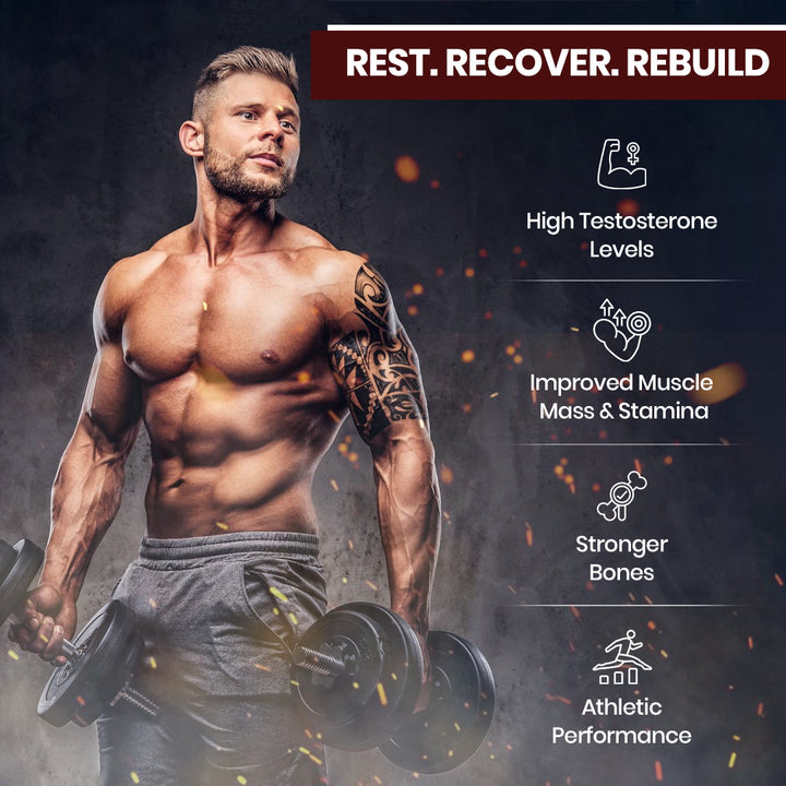 Vlado’s Himalayan Organics ZMA (Zinc Magnesium Aspartate & Vitamin B6) For Men And Women | Nighttime Sports Recovery Supplements | Boost Muscle And Bone Strength | Improve Sleep Quality - 120 Vegetarian Tablets