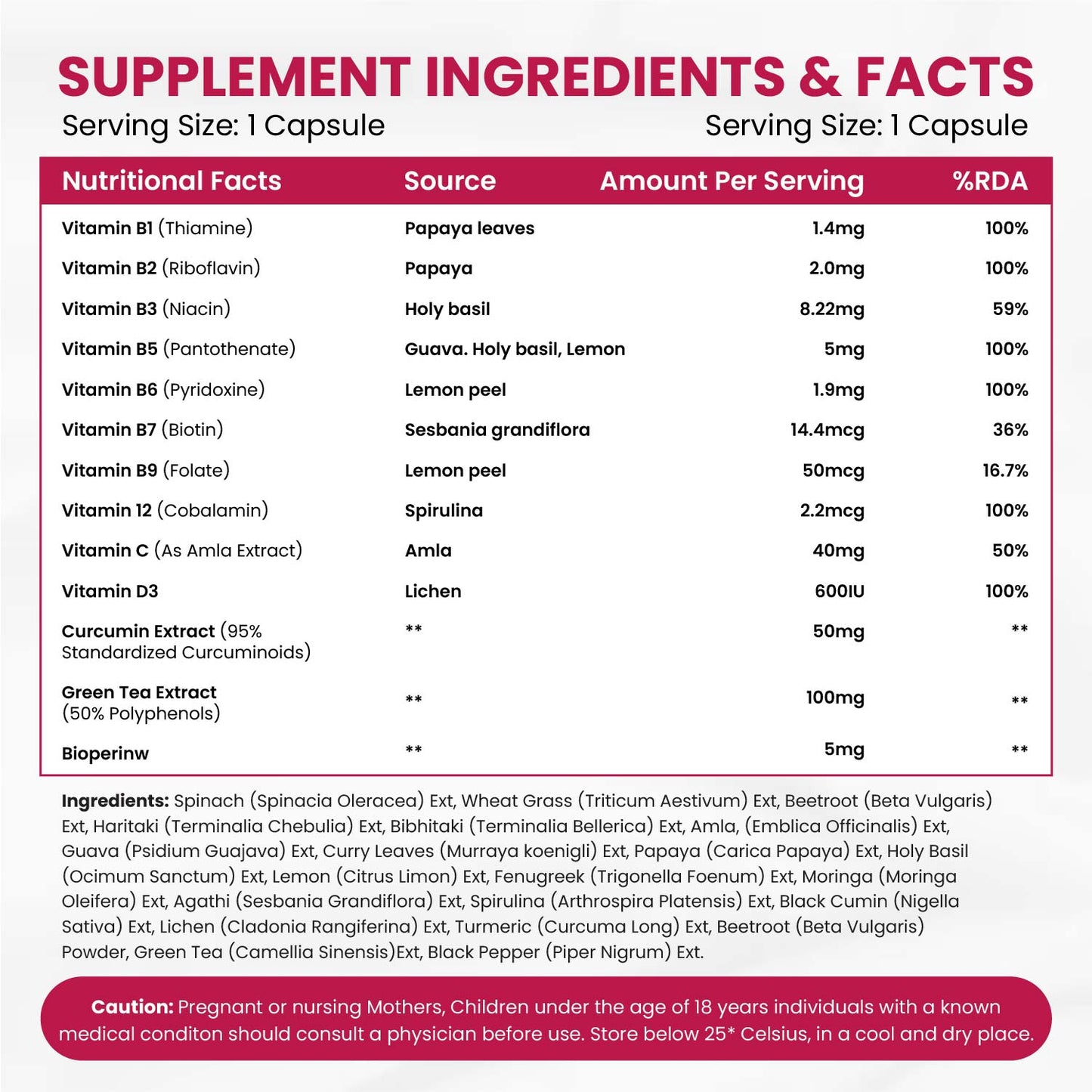 Vlado's Himalayan Organics Plant Based Collagen Builder With 8 B Vitamins for Hair and Skin | Collagen Supplement for Women & Men | Collagen Capsules With Biotin & Vitamin C | Glowing and Youthful Skin (90 Capsules)