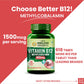 Vlado's Himalayan Organics Methylcobalamin Vitamin B12 1500mcg Supplement support Brain, Nerve Function and Energy - 90 Veg Tablets