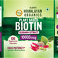 Vlado's Himalayan Organics Plant Based Biotin 10000 mcg for Hair Growth - 120 Veg Capsules