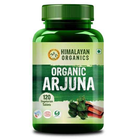 Himalayan Organics Arjuna Tablets | Supports Heart Health | Manages Cholesterol Level (120 Tablets)