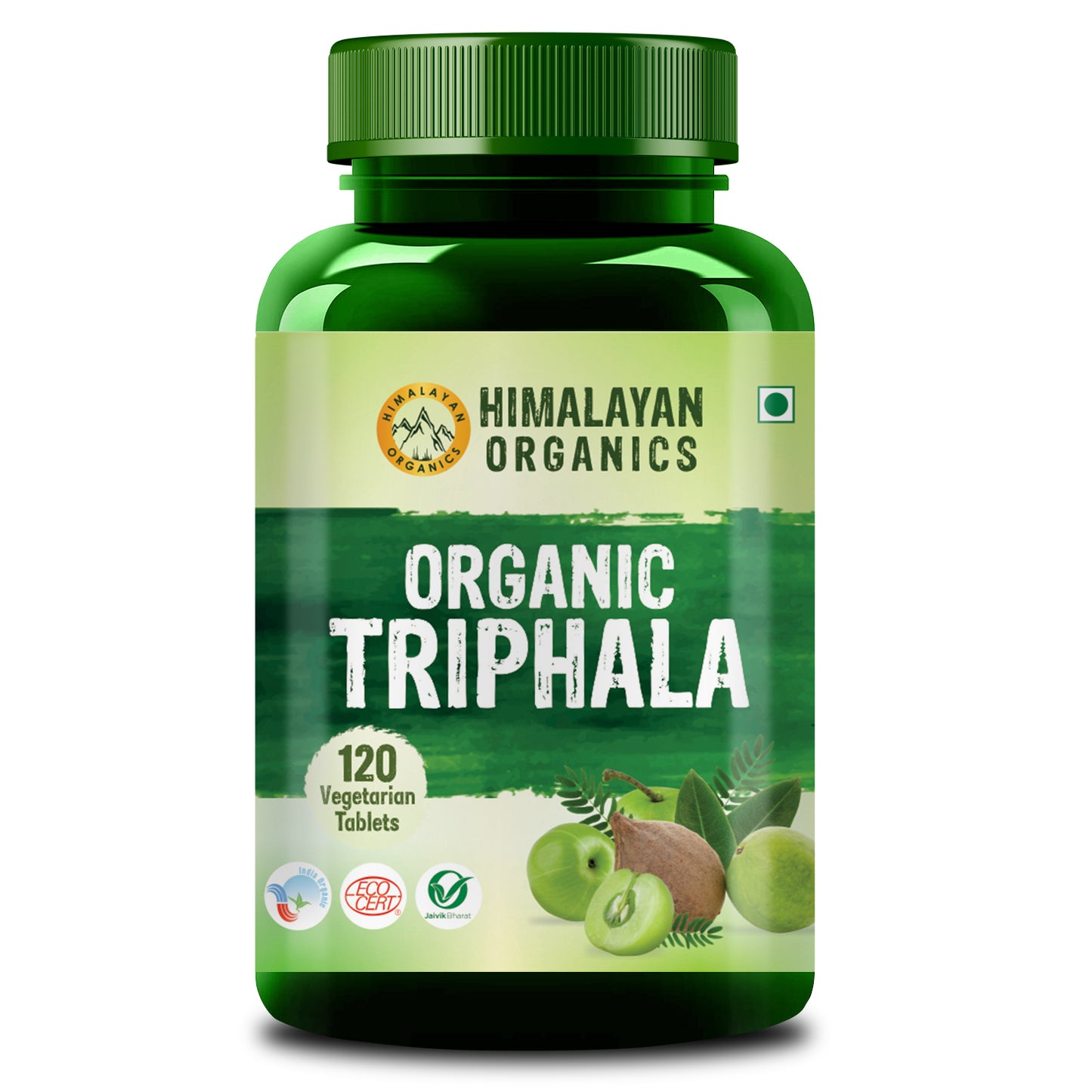 Himalayan Organics Organic Triphala Tablets | Antibacterial | Anti Oxidants | Immunity Booster | Blood Purifier (120 Tablets)