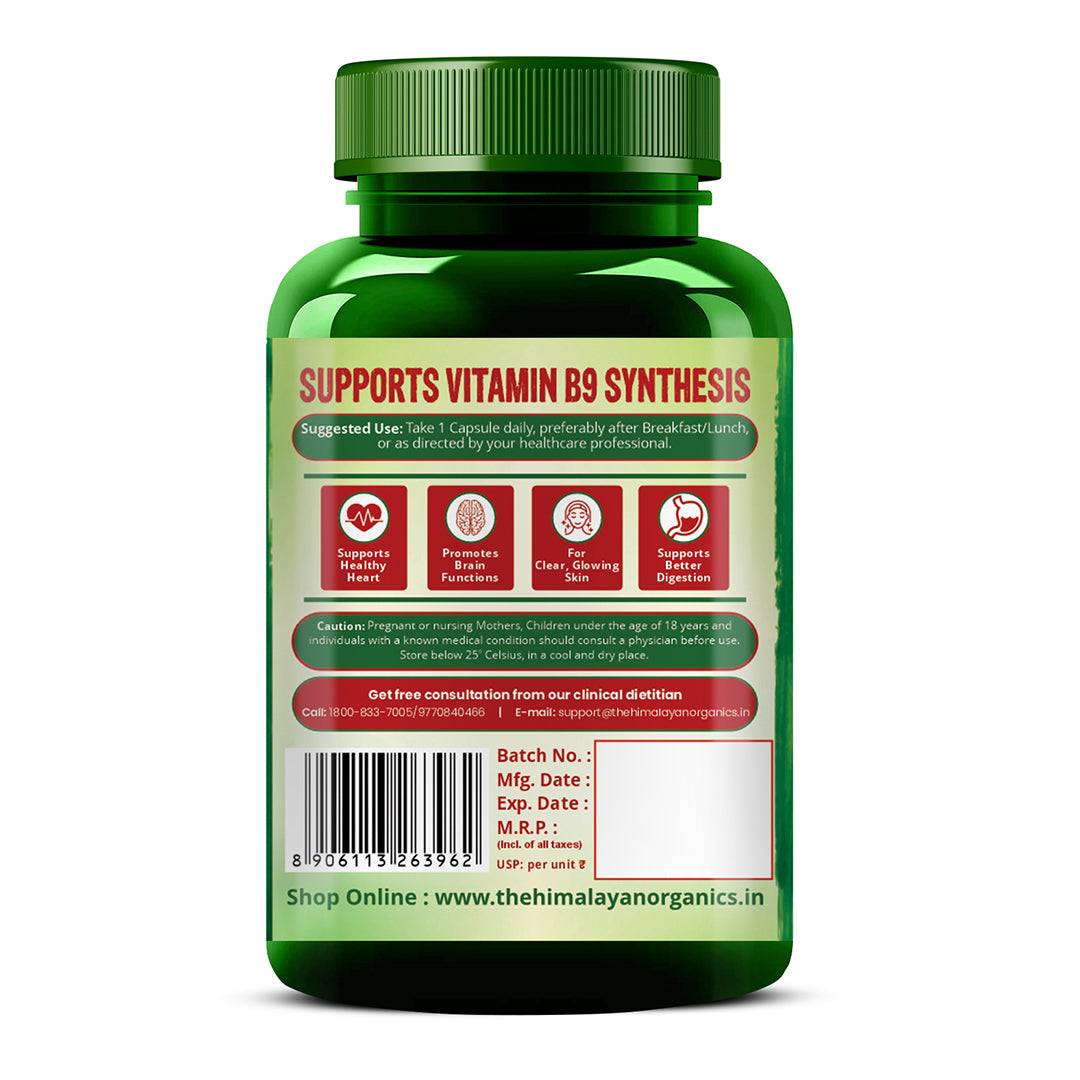 Vlado's Himalayan Organics Plant-Based Vitamin B3 | Supports Healthy Skin and Heart 120 Capsules