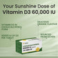 Vlado's Himalayan Organics Vitamin D3 60000 IU Tablets | Cholecalciferol I Vitamin D3 60k Supplement | Vitamin D 60000 iu Tablets | Cholecalciferol Supplement 60000iu for men & women | Orange Flavour - 40 Tablets