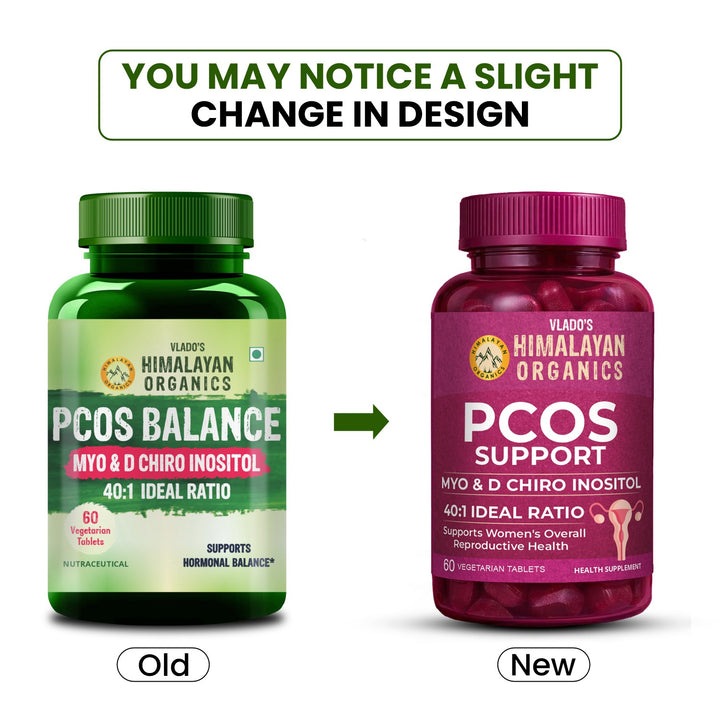 Vlado’s Himalayan Organics PCOS Supplement For Women 40:1 Ratio 2000mg to 50mg D-Chiro-Inositol | Balance Hormonal Levels - 60 Veg Tablets