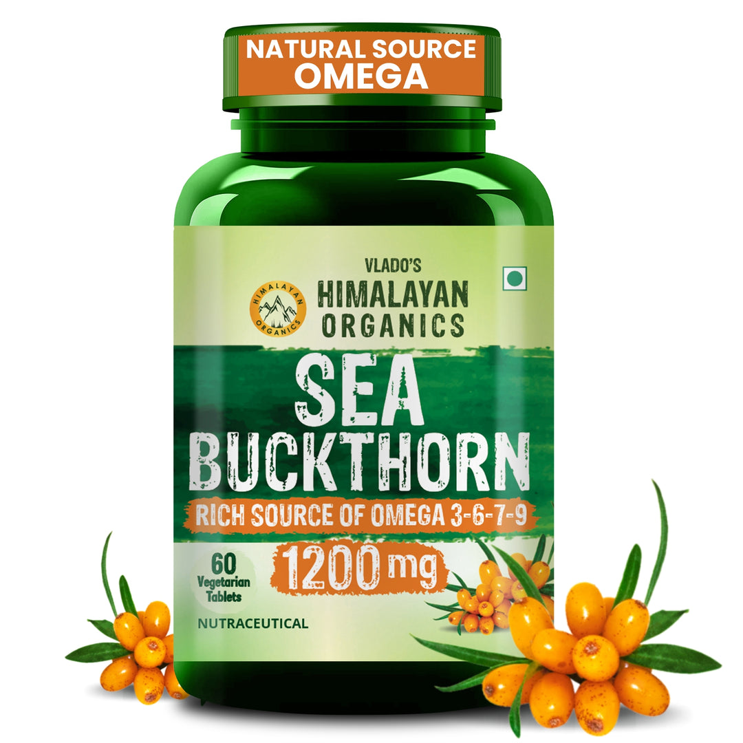 Vlado's Himalayan Organics Sea Buckthorn Tablets 60 | Omega Fatty Acids | Sea Buckthorn