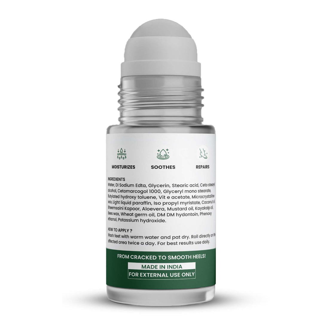Vlado's Himalayan Organics 20% Urea Foot Cream Roll On 50ml | For Dry & Cracked Foot Skin | Helps Repair and Moisturise Cracked Heels
