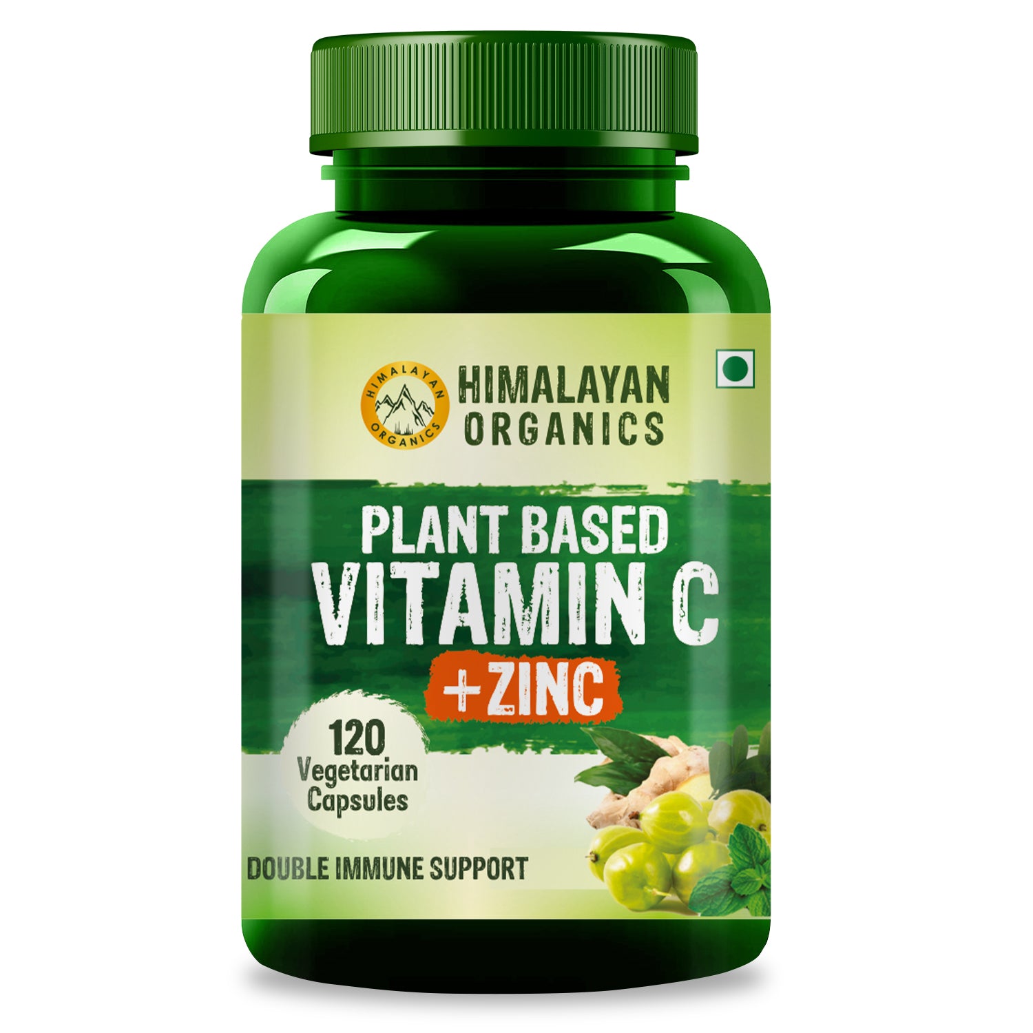 Himalayan Organics Vitamin C with Zinc Capsules for Immunity Boosting