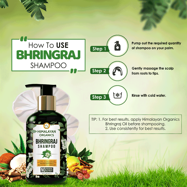 How To Use Bhringraj Shampoo for Hair Fall | Himalayan Organics 