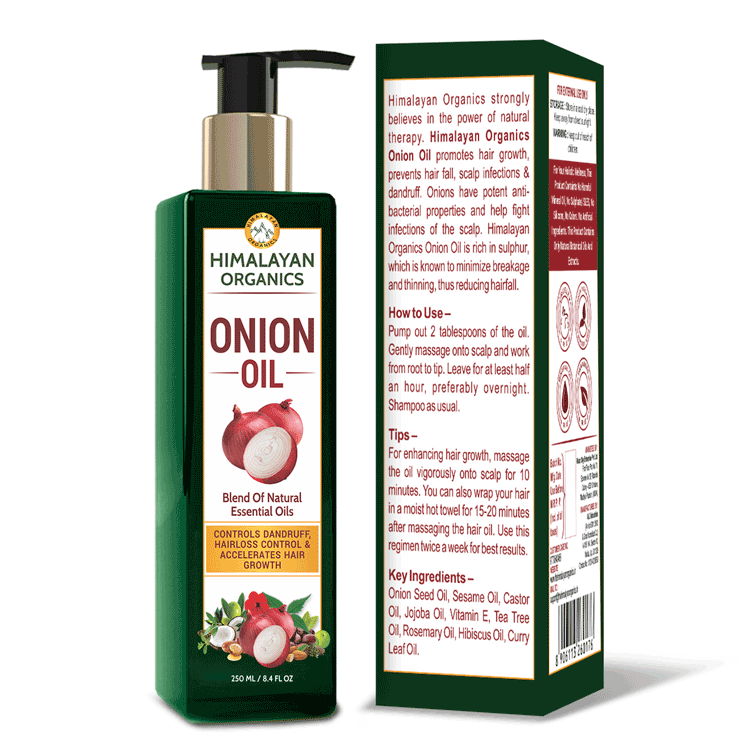 Himalayan Organics Onion Hair Oil Controls Hair Fall and Promotes Hair Growth