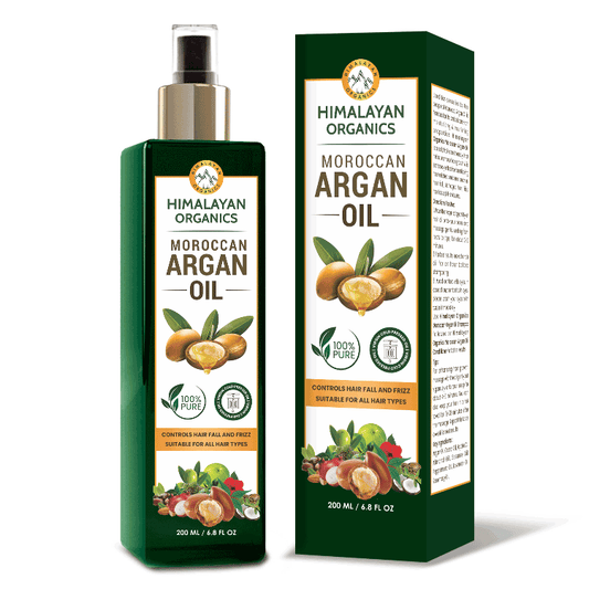 Himalayan Organics Moroccan Argan Oil for Hair Growth - 200ml