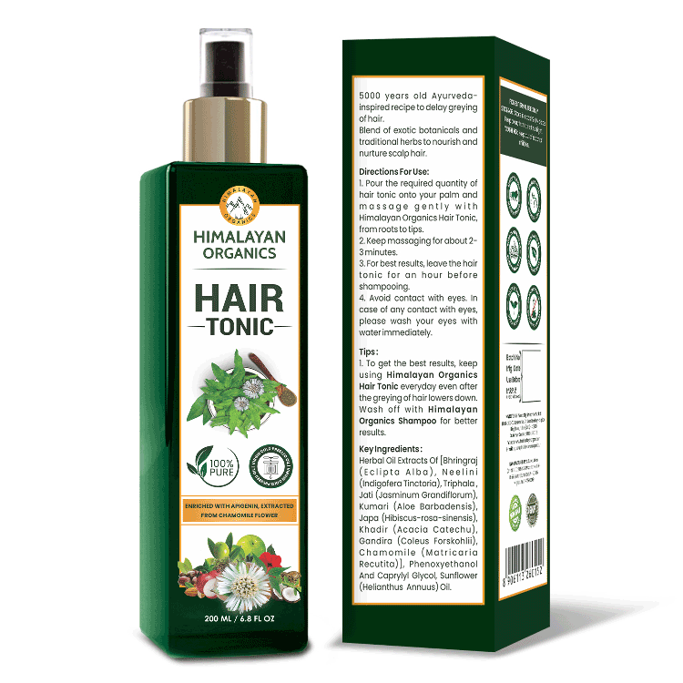 Himalayan Organics Hair Tonic for Growth and Delay Grey Hair