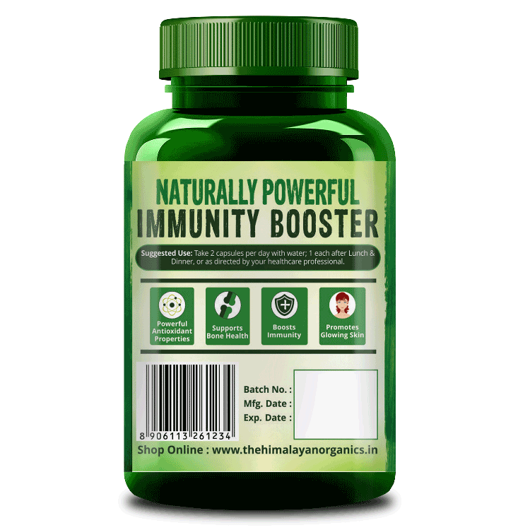 Himalayan Organics Plant Based Vitamin C with Zinc Naturally Powerful Immunity Booster 