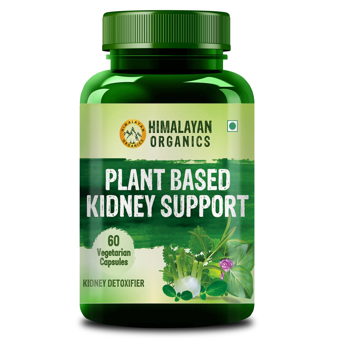 Himalayan Organics Plant Based Kidney Support | Cleanser | Purifier | Patarchata, Fennel, Punernava | 60 Veg Capsules