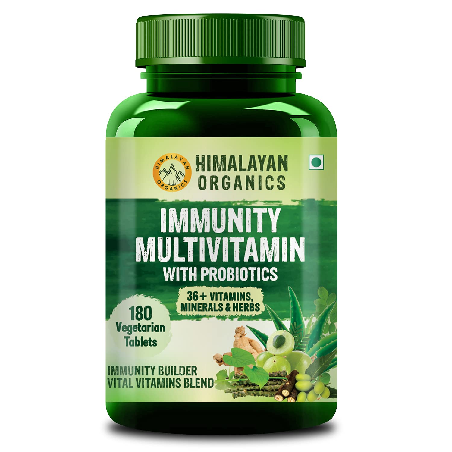 Vlado's Himalayan Organics Combo Pack of Multivitamin with Probiotics (180 Tablets) with Vegan Omega 3 6 9 (90 Capsules) For Good Muscle Health