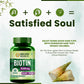 Himalayan Organics Biotin 10000mcg with Keratin + Piperine Supplement For Healthy Hair, Skin & Nails - 60 Veg Tablets