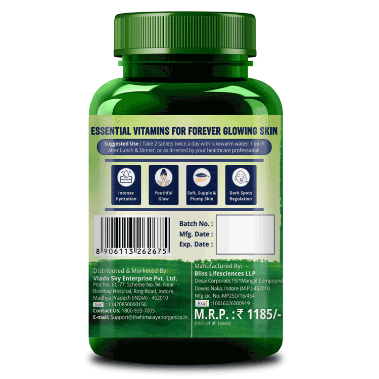 Himalayan Organics Skin Essential Vitamins for Forever Glowing Skin 