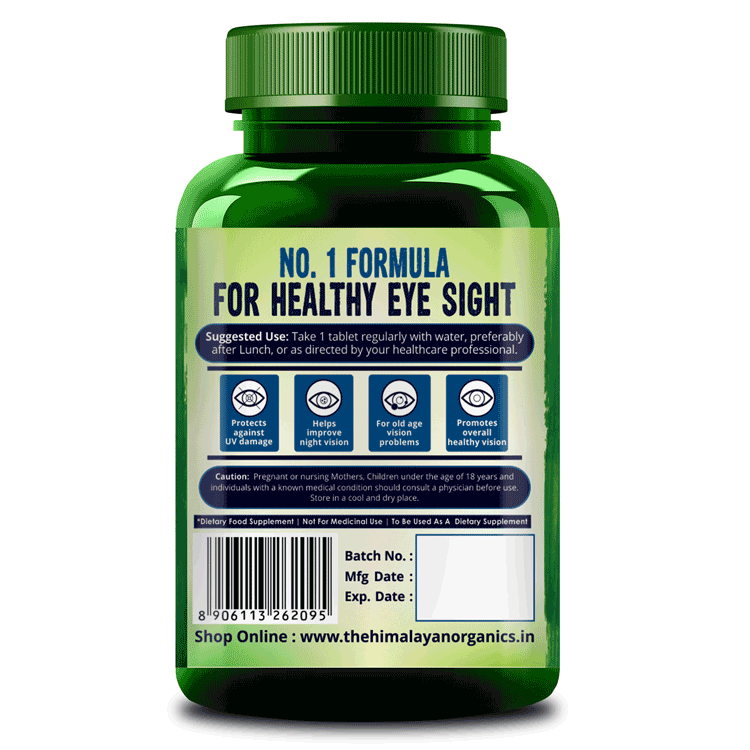 Himalayan Organics Plant Based Eye Care No. 1 Formula for Healthy Eye Sight 