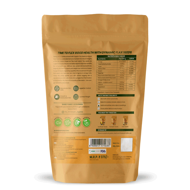 Himalayan Organics | Time To Flex Good Health with Dynamic Flax Seeds