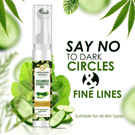 Say No To Dark Circle & Fine Lines with Cucumber Under Eye Gel | Himalayan Organics