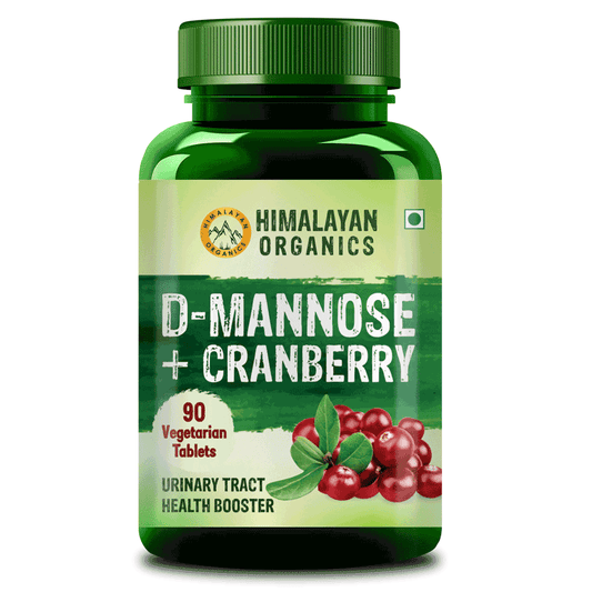 Himalayan Organics D-Mannose+ Cranberry - 90 Tablets 