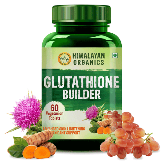 Himalayan Organics Glutathione Builder with Vitamin C - 60 Veg Tablets 