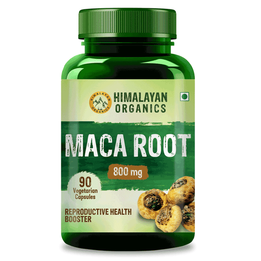 Himalayan Organics Maca Root Capsules Reproductive Health Booster - 90 Veg Capsules