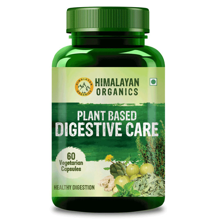 Vlado's Himalayan Organics Plant Based Digestive Care 500 Per Serve 60 Veg Capsules