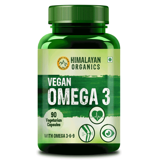 Himalayan Organics Vegan Omega 3 6 9 for Muscle, Bone, Heart, & Skin