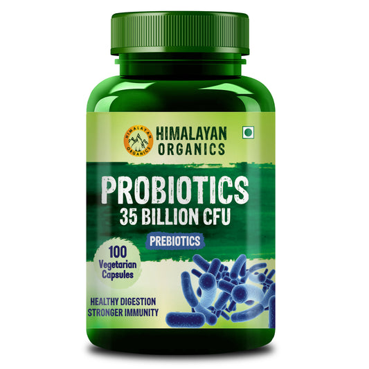 Himalayan Organics Probiotics 35 billion CFU for Men & Women - 100 Veg Capsules  