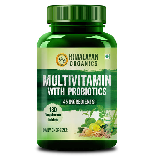Himalayan Organics Multivitamin with Probiotics - 180 Tablets 