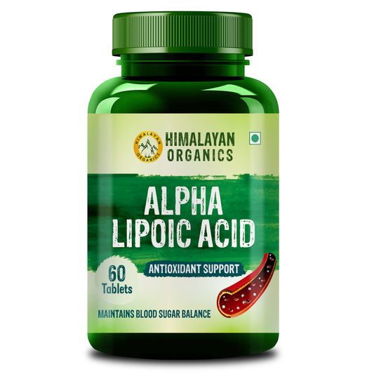 Himalayan Organics Alpha Lipoic Acid for Antioxidant Support - 60 Tablets 