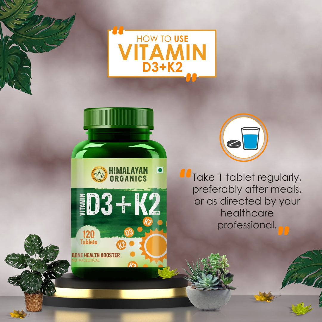 How To Use Vitamin D3 with K2 Supplement for Bones and Joints | Himalayan Organics 