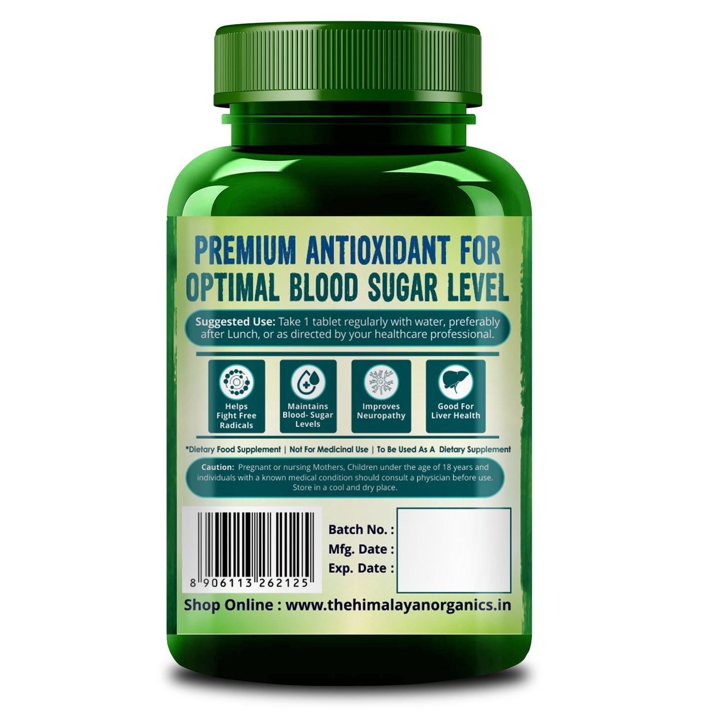 Himalayan Organics Combo Pack of Alpha Lipoic Acid 300mg (60 Tablets) & Vegan Omega 3 6 9 (90 Capsules) - For Healthy Heart