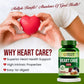 Himalayan Organics Heart Care Supplement with Arjuna Bark, Grape seed, CoQ10, Resveratrol, Cinnamon, Garlic | 60 Veg Tablets