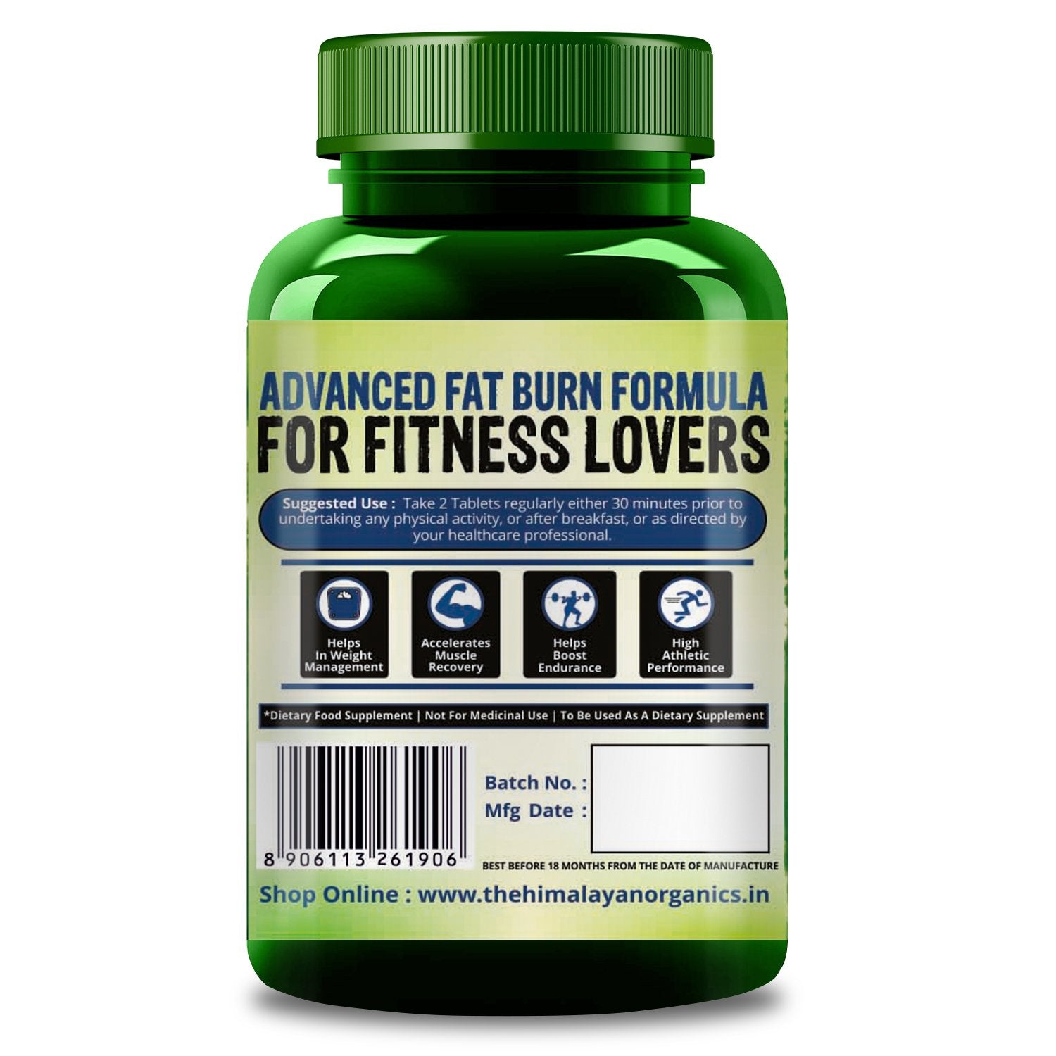 L-Carnitine Advanced Fat Burn Formula For Fitness Lovers | Himalayan Organics