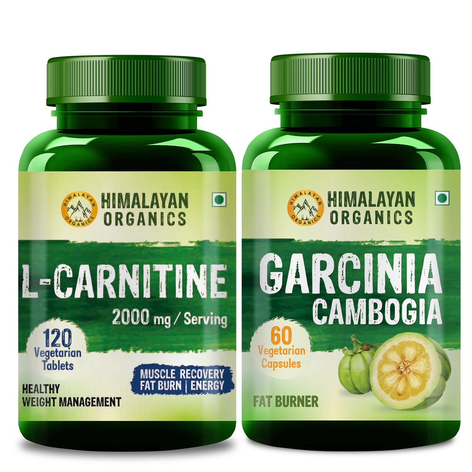 Himalayan Organics Combo Pack of L-Carnitine & Garcinia Cambogia For Weight Management
