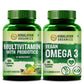 Himalayan Organics Combo Pack of Multivitamin with Probiotics with Vegan Omega 3 6 9 
