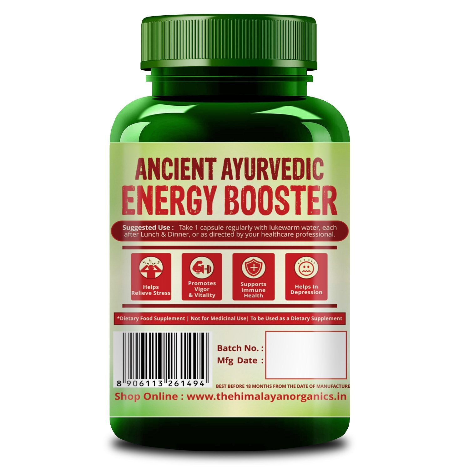 Ashwagandha Ancient Ayurvedic Energy Booster | Himalayan Organics 