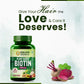 Himalayan Organics Plant Based Biotin 10000 mcg for Hair Growth - 120 Veg Capsules