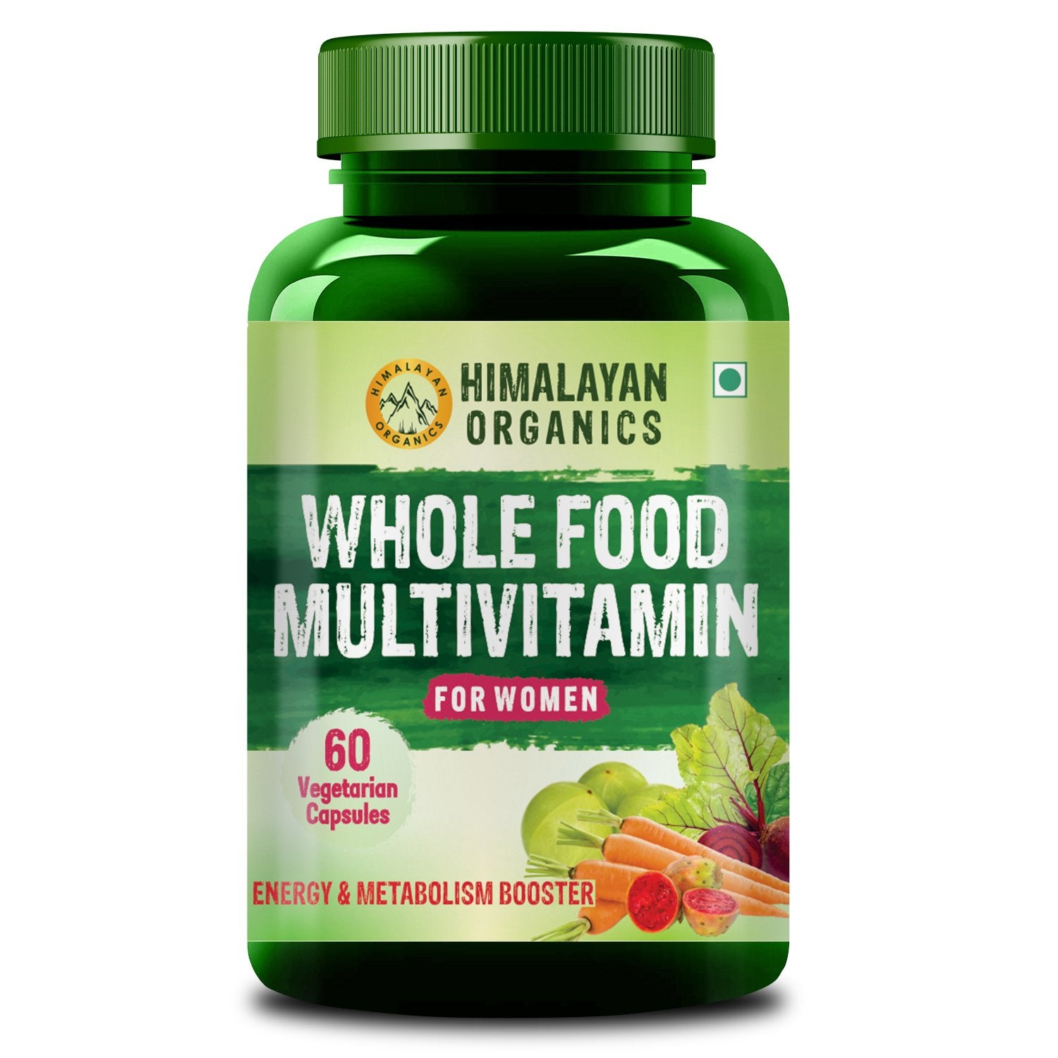 Himalayan Organics Whole Food Multivitamin For Women | 60 Veg Capsules