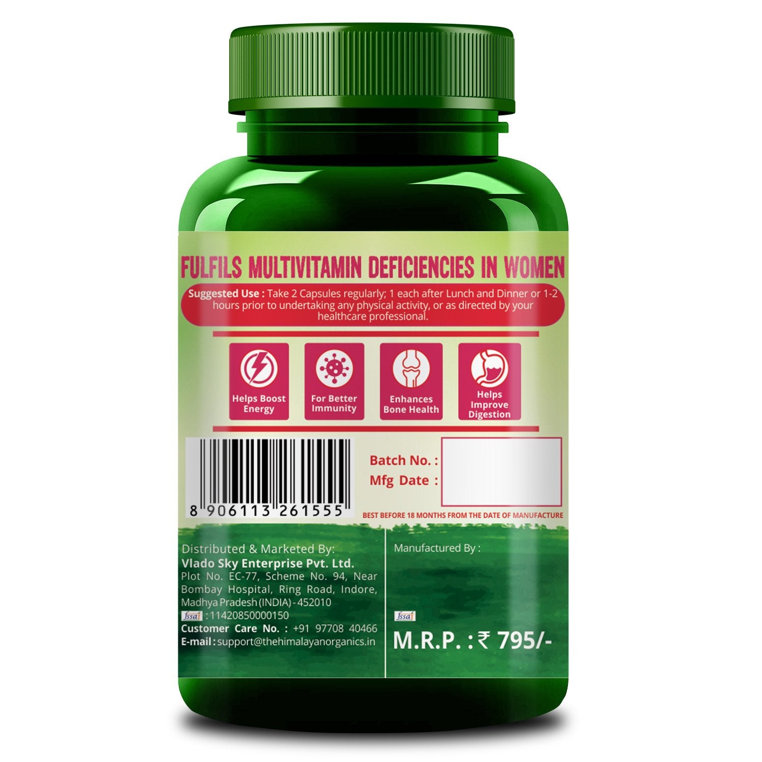 Himalayan Organics Wholefood Multivitamin Fulfils Multivitamin Deficiencies In Women